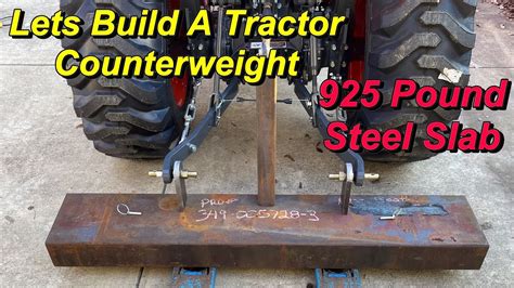 how much counter weight for tractor